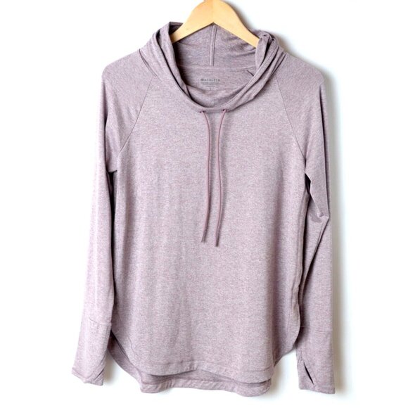Athleta Women's Size S Petite Hoodie Sweatshirt Agate Purple Drawstring - Picture 1 of 11